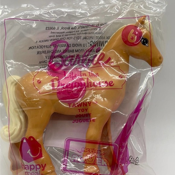 McDonald's 2015 Barbie Life in The Dreamhouse Tawny Horse Pony Toy #6 - Picture 4 of 4